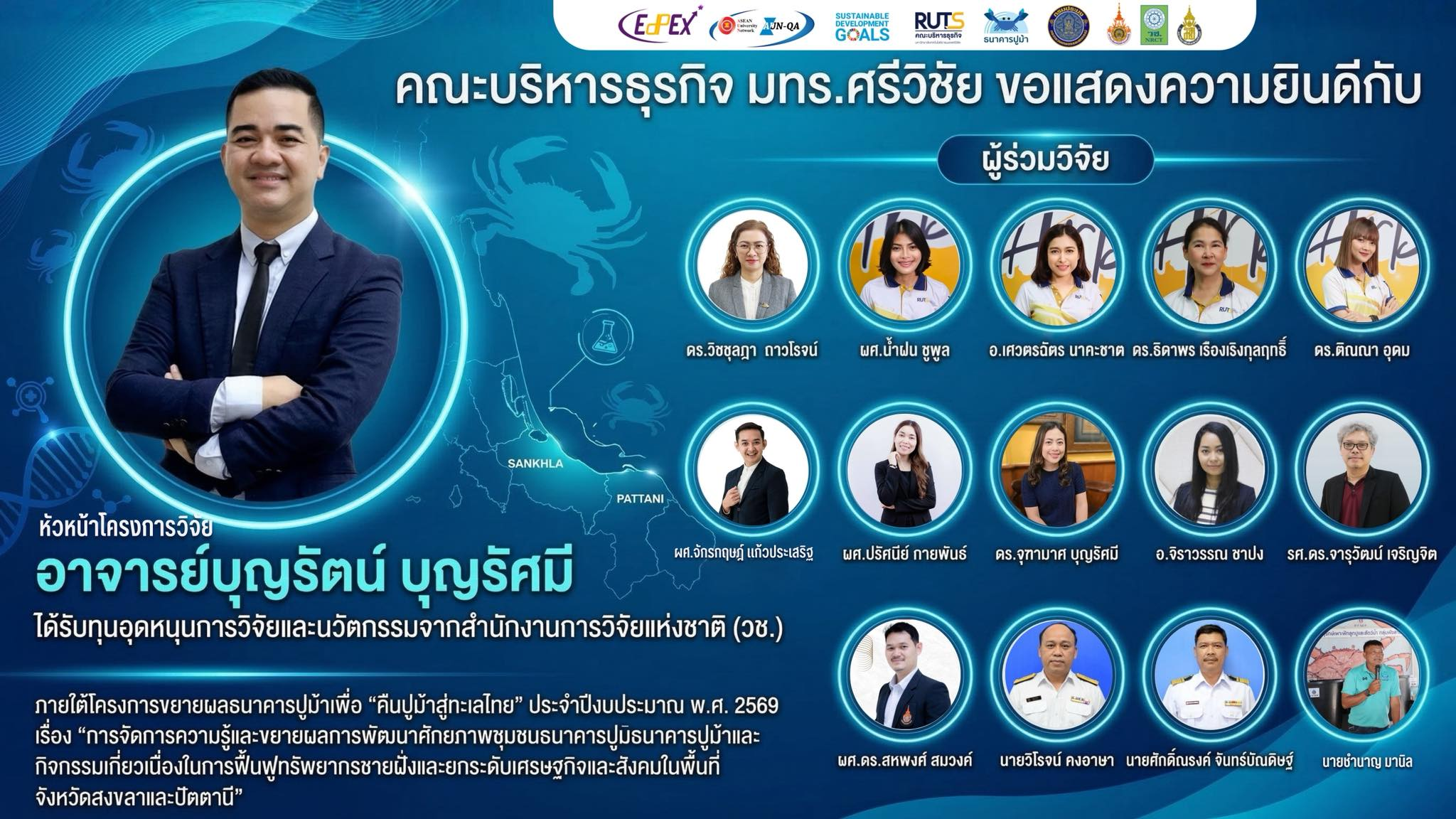 คณะบริหารธุรกิจ มทร.ศรีวิชัย ขอแสดงความยินดี